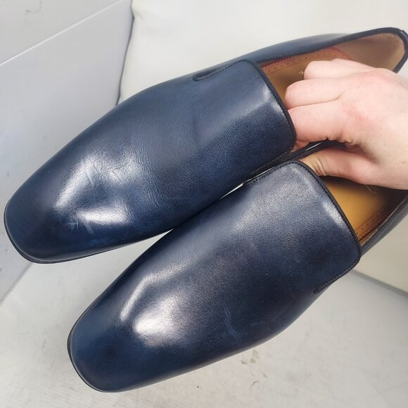 Christian Louboutin MENS Dandelion Navy Blue Leather Loafer Shoe main image 5